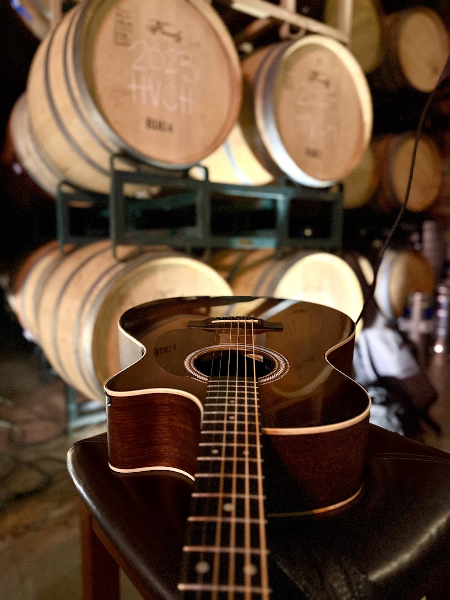 Barrel Room Sessions event at Carr Winery in Santa Barbara featuring Tony Ybarra